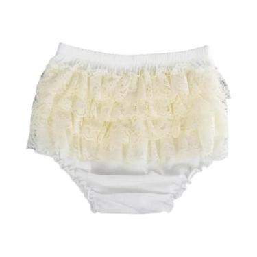 Imagem de Shorts De Algodão Com Renda Elástica Para Meninas E Meninos, Roupa De 