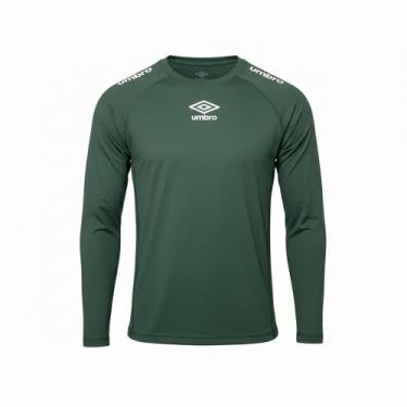 Imagem de Camisa Térmica Umbro Clubes 2023 Masculino Tamanho:GGCor:Verde EscuroG
