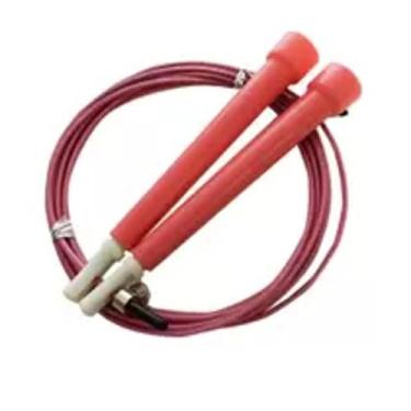 Imagem de Corda de Pular De Aço Com Rolamento Ajustável VERMELHO - LEQUIPO