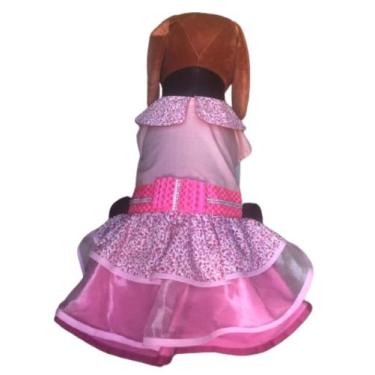 Imagem de Vestido de festa para cães - Totó & Cia, pink e floral, 6