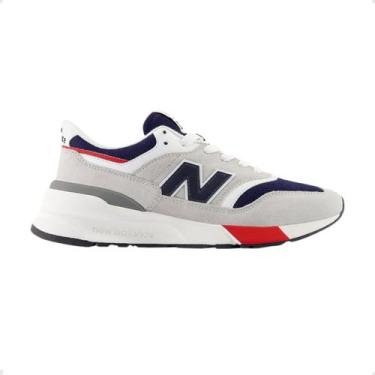 Imagem de Tênis Casual Masculino New Balance Cinza, Cinza, Marinho, 38