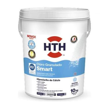 Imagem de Cloro Para Piscina Tratamento HTH Smart Hipoclorito 40 BD 10Kg