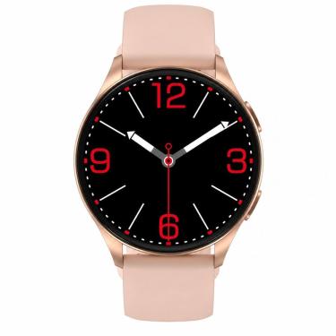 Imagem de Smartwatch Blackview X20 com Bluetooth, notificações, chamadas, Tela Amoled Dourado Rosa + Pulseira