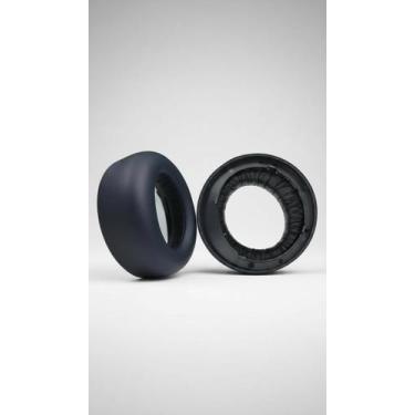Imagem de Par Almofadas Fone Ouvido Espuma Memória Preto - Congratulations Store