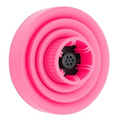Imagem de Difusor de secador de cabelo, difusor de secador de cabelo dobrável ABS Silicone para salão de beleza para casa(cor de rosa)