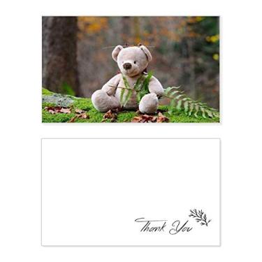 Imagem de Urso de pelúcia, cartão de agradecimento da natureza, ciência da floresta, papel de aniversário, saudação de casamento