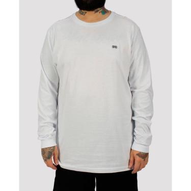 Imagem de Camiseta Hocks Manga Longa Logo Bordado - Branca-Unissex