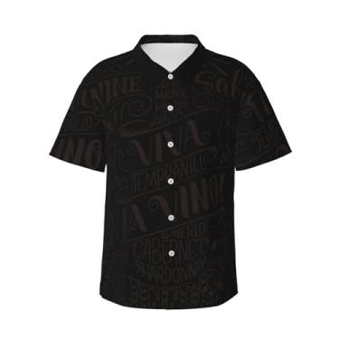 Imagem de Xiso Ver Camiseta masculina havaiana com flores bege, manga curta, casual, praia, verão, praia, festa, Vinho, P