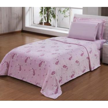 Imagem de Cobertor INFANTIL estampado BRILHA NO ESCURO manta flannel  - SAFIRA E