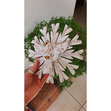 Imagem de Divino Espírito Santo - Madeira 20 x 20 cm - em Madeira