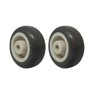 Imagem de Kit 2 un roda borracha termoplástica 2 pol 40kg p/ rodízio - AJAX