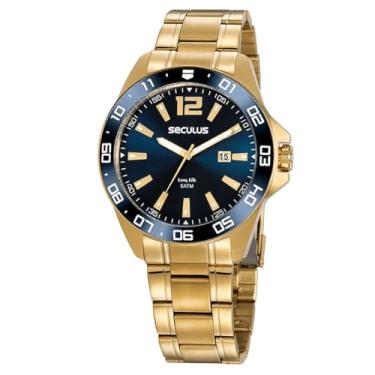 Imagem de Relógio Seculus Masculino Ref: 20809gpsvda2 Casual Dourado