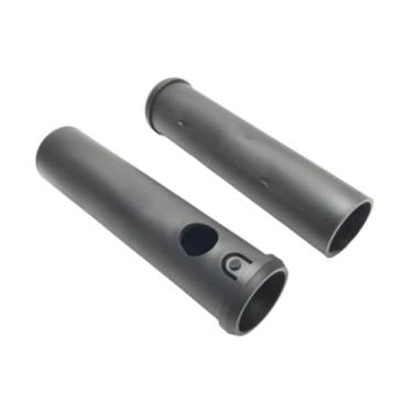 Imagem de menolana 2 peças buchas de tubo adaptadoras mangas redutoras acessórios para equipamentos de fitness para ginástica exercícios treinamento de força preto