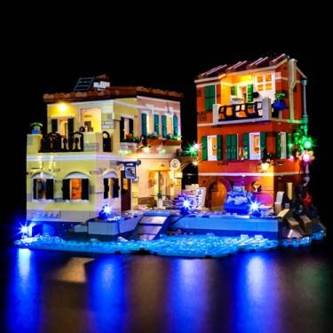 Imagem de LocoLee Kit de luz compatível com Lego 21359 Italian Riviera – sem luz apenas para modelo, acessórios de iluminação LED compatíveis com Lego Ideas 21359 (versão padrão)