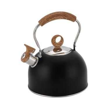 Imagem de Ｂｅｓｇａ Chaleira com apito, 2,5L, bico com apito, para uso doméstico e na cozinha, cabo ergonômico em aço inoxidável.