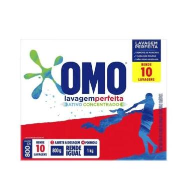 Imagem de Detergente em Pó Lavagem Perfeita Omo 800g