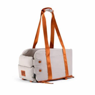 Imagem de Bolsa de Transporte Pet Para Carro Plush Up4you Bege - UP4YOUPET