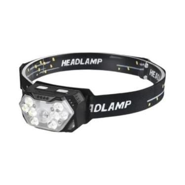 Imagem de Lanterna De Cabeça Mini LED Potente À Prova d'Água Com Luz Forte, Port