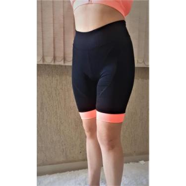 Imagem de Bermuda Feminina Ciclismo Com Elastico Preto P,M,G,Gg -  Dinalu