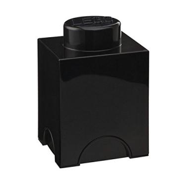 Imagem de Lego Caixa de armazenamento preta tijolo 1