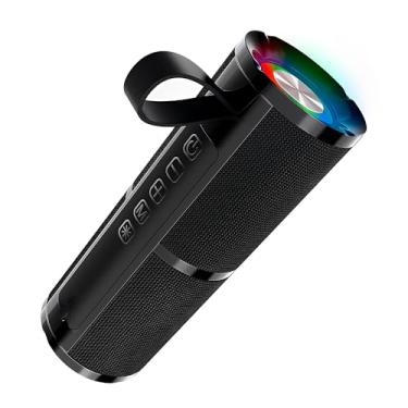 Imagem de Caixa de Som Bluetooth 1Hora, Alto-falante Portátil, Preta, Design Compacto e Poderoso, Ideal para Ambientes Internos e Externos Alta Performance