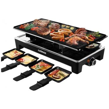 Imagem de Churrasqueira Grill Elétrico Portátil 2 em 1 com Controle de Temperatura Ajustável, 110V 1500W, Cusimax, Preto