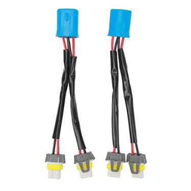 Imagem de Adaptador de chicote elétrico para faróis Grcfumo 2 unidades, conector de chicote elétrico de adaptador de nylon, chicote elétrico divisor plug and play para plugue de cabo de fio