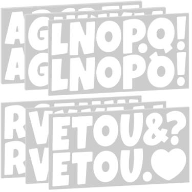 Imagem de Bemeol Bulletin Board Letters 216 Pcs 2.5 Inch Alphabet Letter Stickers Self-Adhesive Letters for Poster Board Classroom Crafts Home Decor(White)