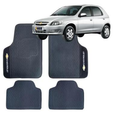 Imagem de Jogo de Tapete Universal Borracha Automotivo Bordado para Carros Linha