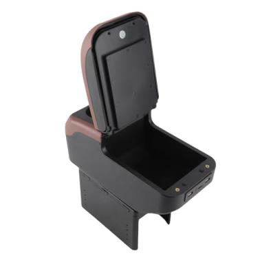 Imagem de Generic Caixa de Armazenamento Universal para Apoio de Braço de Carro Com 6 Portas de Carregamento, Organizador de Console Ajustável para Interior do Carro, Caixa de Descanso de Braço de Camada