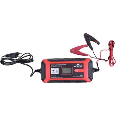 Imagem de Carregador de Bateria para Carros Inteligente 12v 6Ah - 160Ah Worker, 