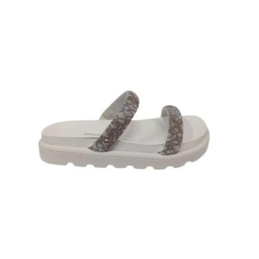 Imagem de Tamanco vizzano calce fácil ref: 6459.110 feminino, Branco, Cristal, B