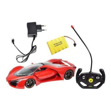 Imagem de Carrinho De Controle Remoto Recarregável 30cm - Dm Toys, Vermelho