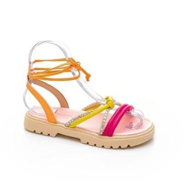 Imagem de Sandália Infantil Menina Flatform Casual Amarração Tratorada Molekinha 2344.111-Feminino