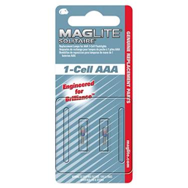 Imagem de Maglite Lâmpadas de substituição para lanterna Solitaire 1 célula AAA, pacote com 2