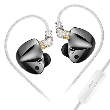 Imagem de Fones de ouvido KZ D-Fi intra-auriculares de alto desempenho IEMS dinâmico, ímã duplo e driver dinâmico de cavidade dupla com fio, fones de ouvido para jogos com graves afinados para músicos (versão