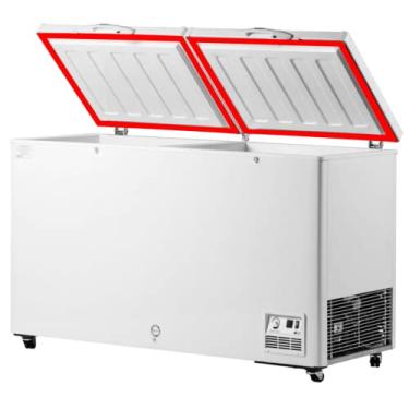 Imagem de 2 Borracha Gaxeta Porta Freezer Horizontal Para Consul Modelo HB41 (Cinza)