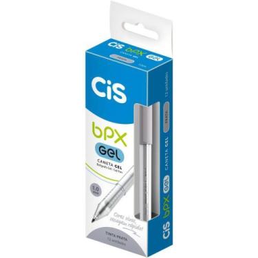 Imagem de Caneta GEL CIS BPX GEL 1.0MM Prata Caixa com 12 - Sertic