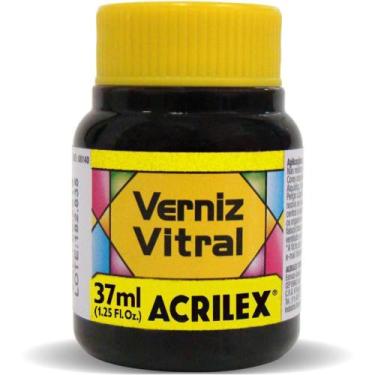 Imagem de Verniz Vitral Amarelo Ouro 37ML CX com 06 - Acrilex