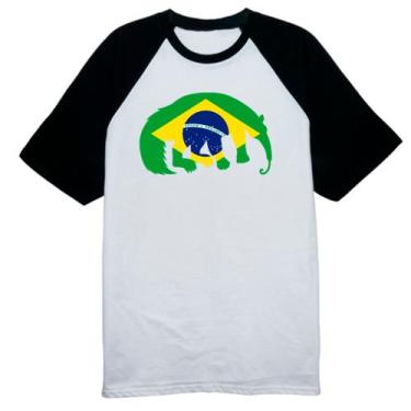 Imagem de Camiseta Raglan Tamandua Bandeira Fauna Brasileira - Alearts, GG