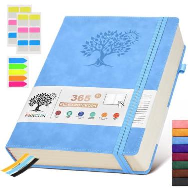 Imagem de Caderno de Jornal PERCUN A4 - Couro, 365 Páginas