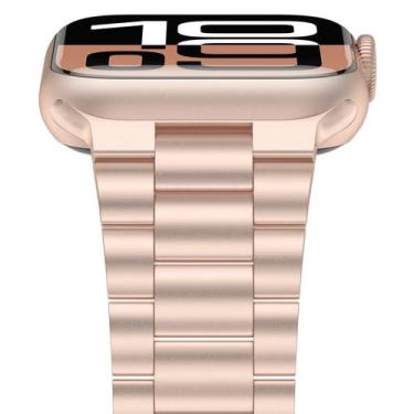 Imagem de Pulseira de Relógio iiteeology em Aço Inoxidável - Leve 42mm - Ouro Ro