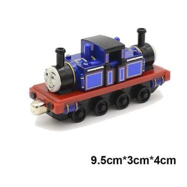 Imagem de Trem Magnético de Metal Qian - Modelo de Locomotiva para Brinquedo
