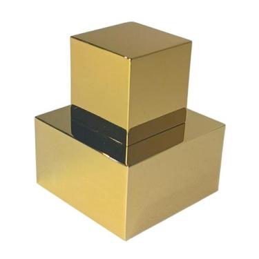 Imagem de Acabamento Metal Alavanca Quadrado P/ Registro Deca Dourado - Montelar