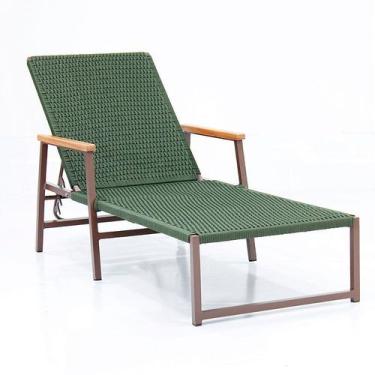 Imagem de Espreguiçadeira Perpétua com Braços em Aluminio e Corda Náutica - Sara