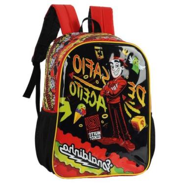 Imagem de Mochila Infantil Alças Youtuber Enaldinho Escolar - Luxcel