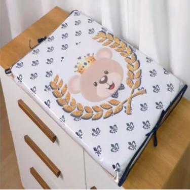 Imagem de Trocador de Fraldas Americano Sublimado com Capa Bebê Cômoda (Império Marinho)