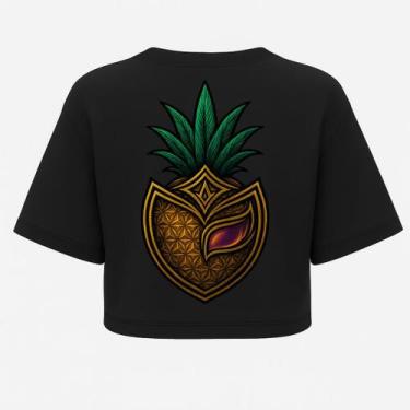 Imagem de Cropped Oversized After Preta Core Dark - Estampa DTF em Algodão, GG