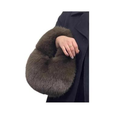 Imagem de Bolsas De Designer Femininas Em Pelúcia Macia Em Forma De Meia-Lua, Lu