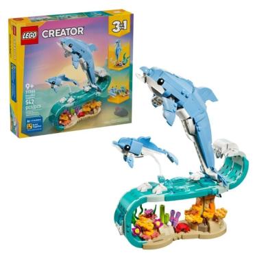 Imagem de Lego Creator 3 em 1 Animais Marinhos Lindos Golfinhos - 31385